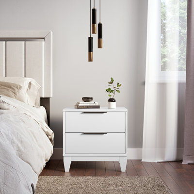 Boyd Sleep Mackay Modern Double Drawer Nightstand