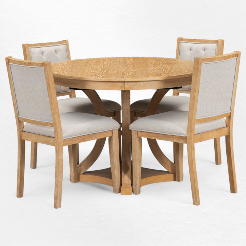5 - Piece Extendable Dining Set, Natural