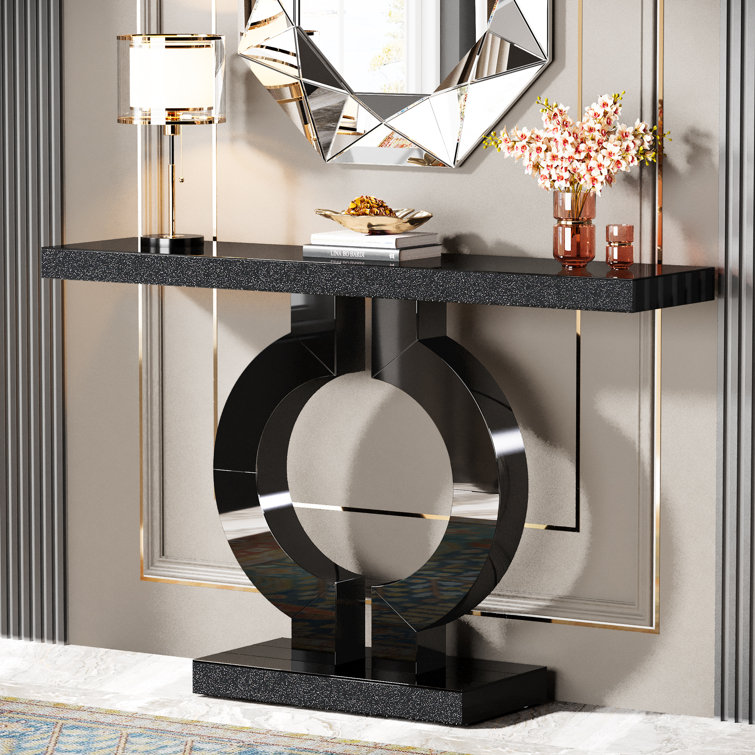 Trustin 43.11" Mirrored Console Table Sofa Table for Entrance Living Room