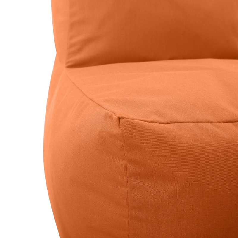 Kerttuli Outdoor Pouf Chair Cover, Seascape Canyon, Orange