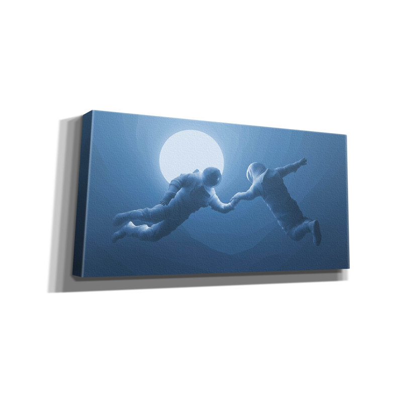  «Moonlight Astronaut Dance» par Ann Klee, art mural sur toile, 40 po x 20 po, H 20 po x l 40 po