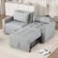 2 Seater Linen Sofa Bed-284399726