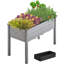 Rectangle Wood  Planter Raised Bed-227095555