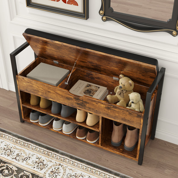 Latitude Run® Entryway Lift Top Shoe Storage Bench & Reviews | Wayfair