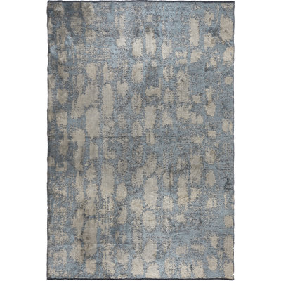 Rapture Hand-Knotted Cotton Light Blue/Gray Area Rug