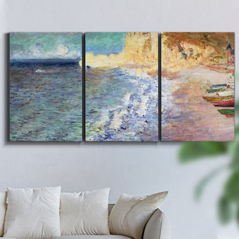 Squall II - 3 pièces sur toile tendue, H 36 po x l 72 po x P 2 po