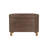 Fero Storage Ottoman, 24 Inch Rectangular, Dark Brown Faux Leather
