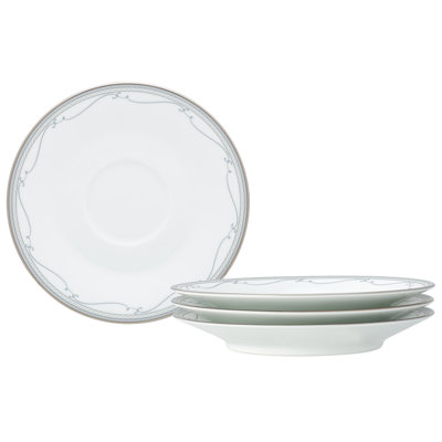 Noritake Satin Flourish Saucers, 6"