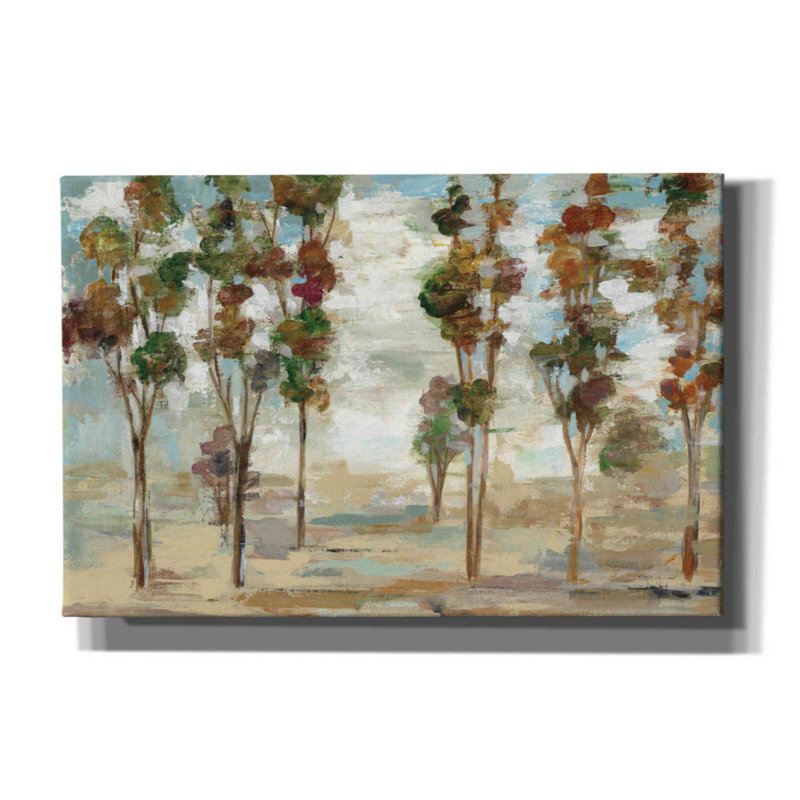 «Serene Forest» par Silvia Vassileva, art mural sur toile, H 12 po x l 18 po x P 0,75 po