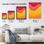 Wall Art Print Abstract Minimalism Yellow Gradient Poster Picture