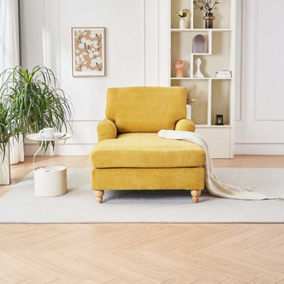 Chaise Lounger Sofa with Solid Wood Legs_Sofa & Chaise_Standard_W2363S00 by Charlton Home