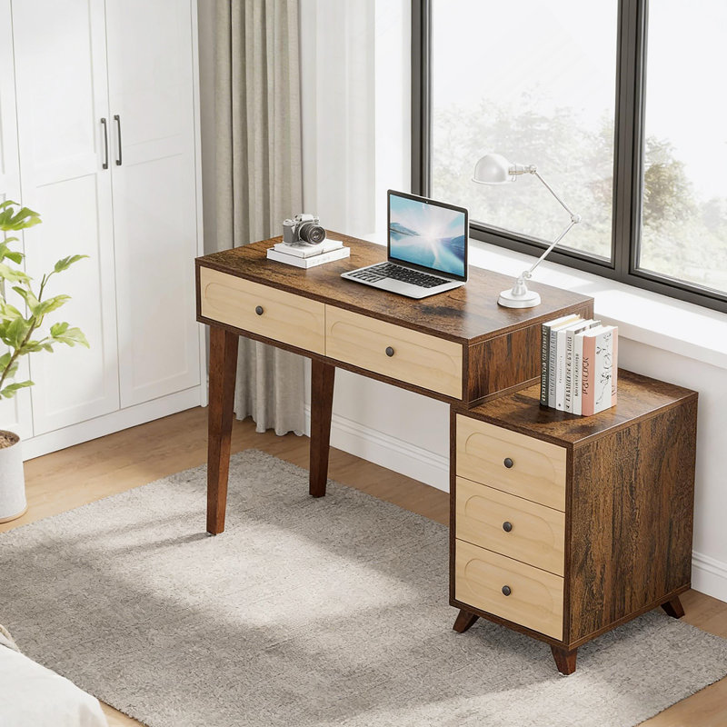 Bureau d'écriture avec tiroirs, bureau d'ordinateur, bureau d'ordinateur