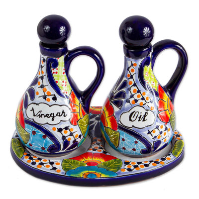 Ceramic Oil & Vinegar Cruet Set