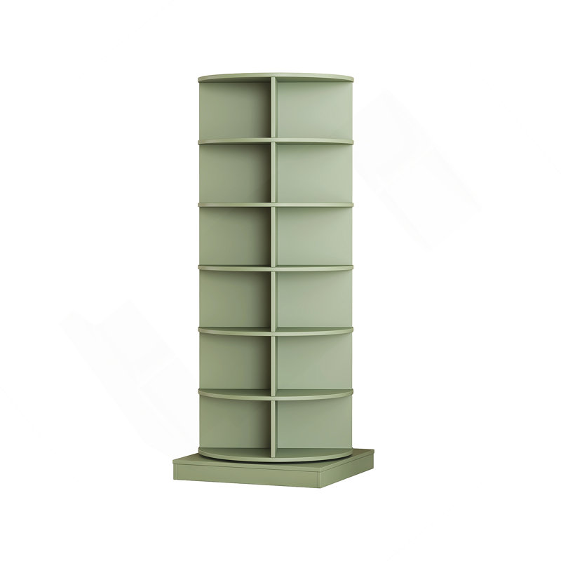 Blue 360 Rotating Shoe Cabinet 6 Layers, Green, H 56,24 po x l 23,72 po x P 23,72 po