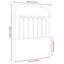 Vidaxl Metal Replace Headboard Black 180 Cm-101181635-101181636