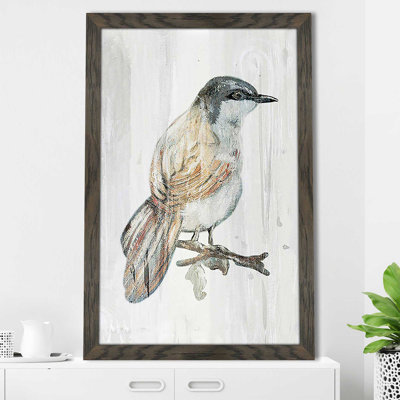 «Eco Bird On Wood II» par Patricia Pinto - Peinture