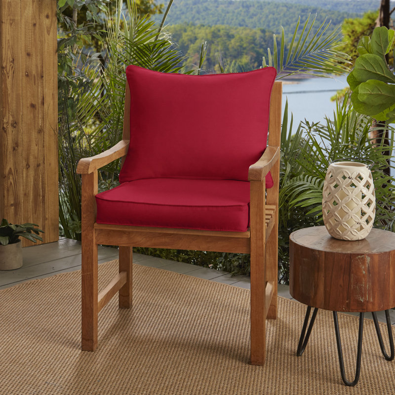 Outdoor 3'' Lounge Chair Back Cushion