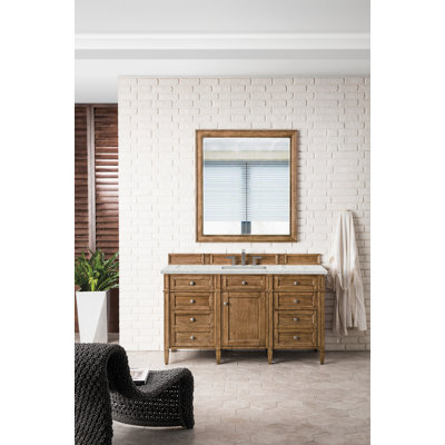 Brittany 60" Single Vanity W/FreePower Wireless Charger