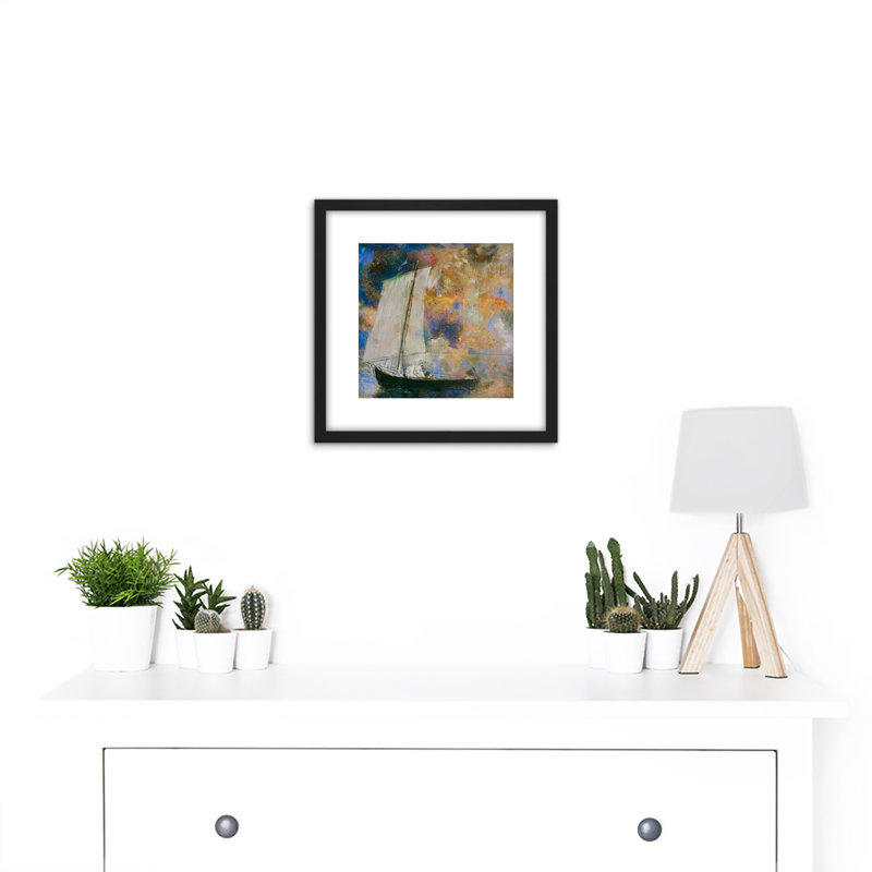 Flower Clouds by Odilon Redon - Single Picture Frame Painting