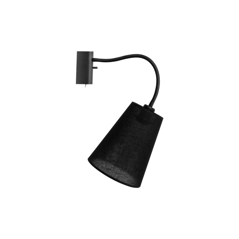 Erdheide Armed Sconce, Black