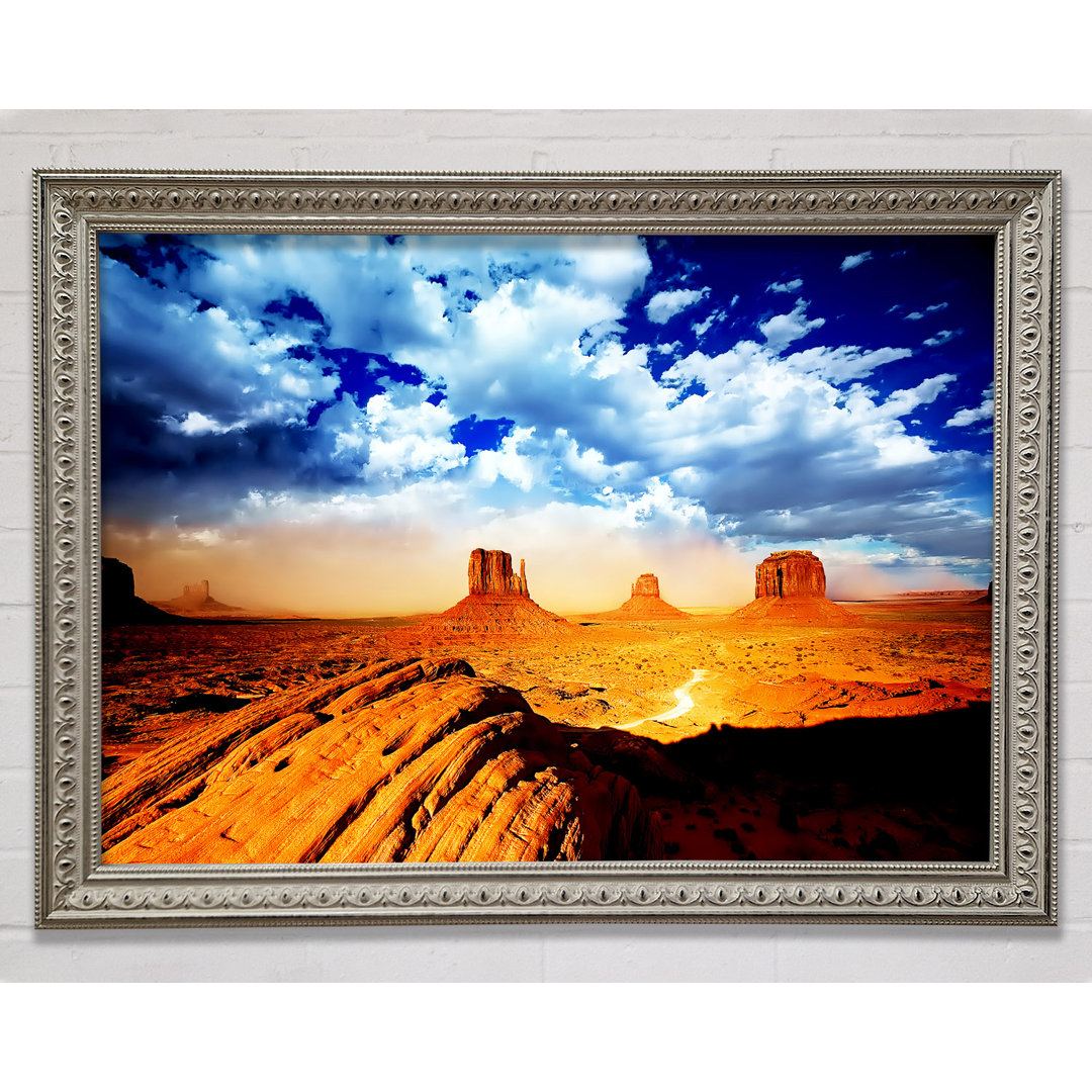 Monument Valley Skies - Einzelner Bilderrahmen Kunstdrucke