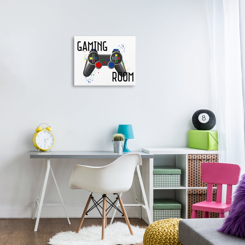 Toile de contrôleur moderne Gaming Room, design par Kim Allen, H 16 po x l 20 po