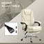 Fauteuil de massage avec repose-pieds, fauteuil de bureau de direction avec 6 points de vibration et chaleur-632310245