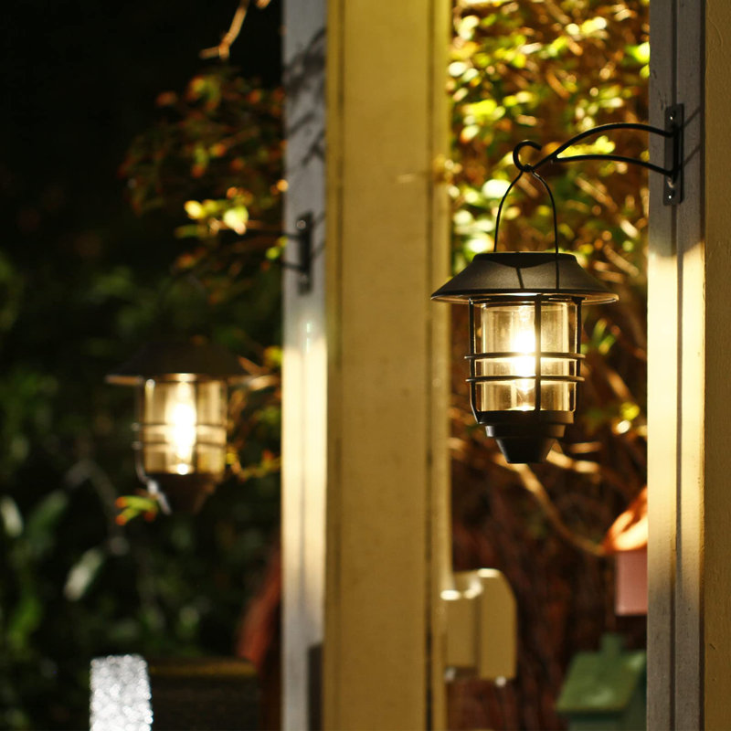 11'' Solar Powered Integrated LED Jar Lantern