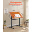 Adjustable Metal Base Drafting Table