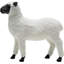 White Happy Sheep Wool Figurine
