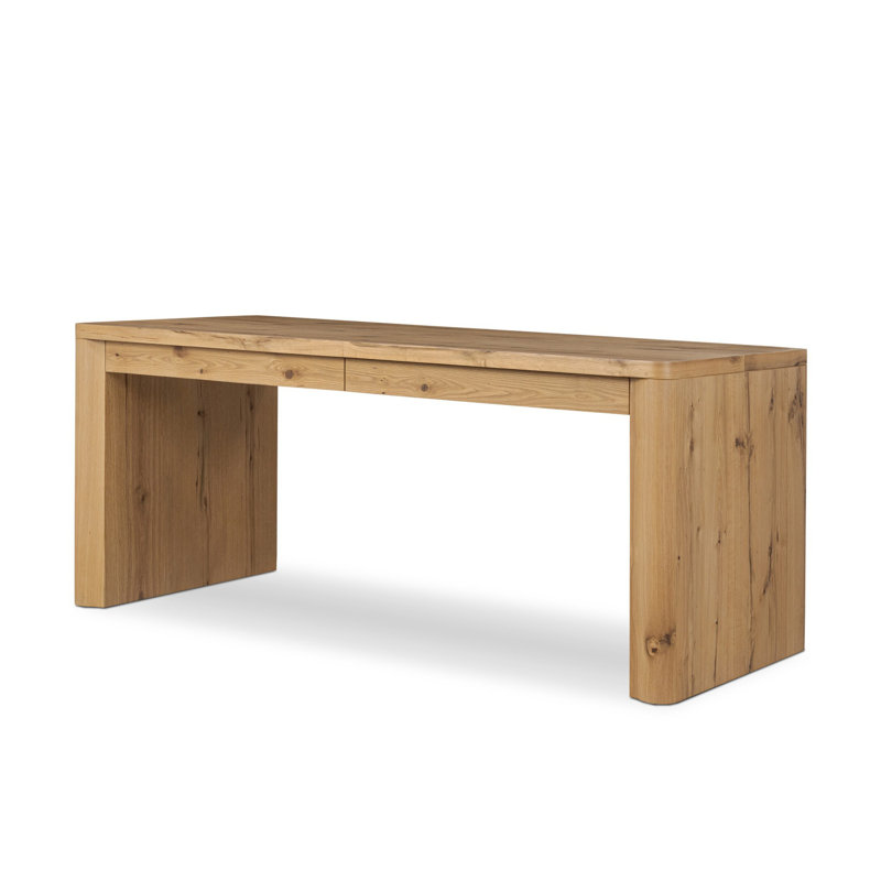 Novella Writing Desk-Natural Oak Veneer Thick Random