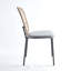 Ensemble de chaises de salle à manger et de café noir et gris NOIR et gris