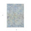 Tapis intérieur / extérieur lavable géométrique bleu ciel et bleu denim HomeRoots 5 pi x 8 pi