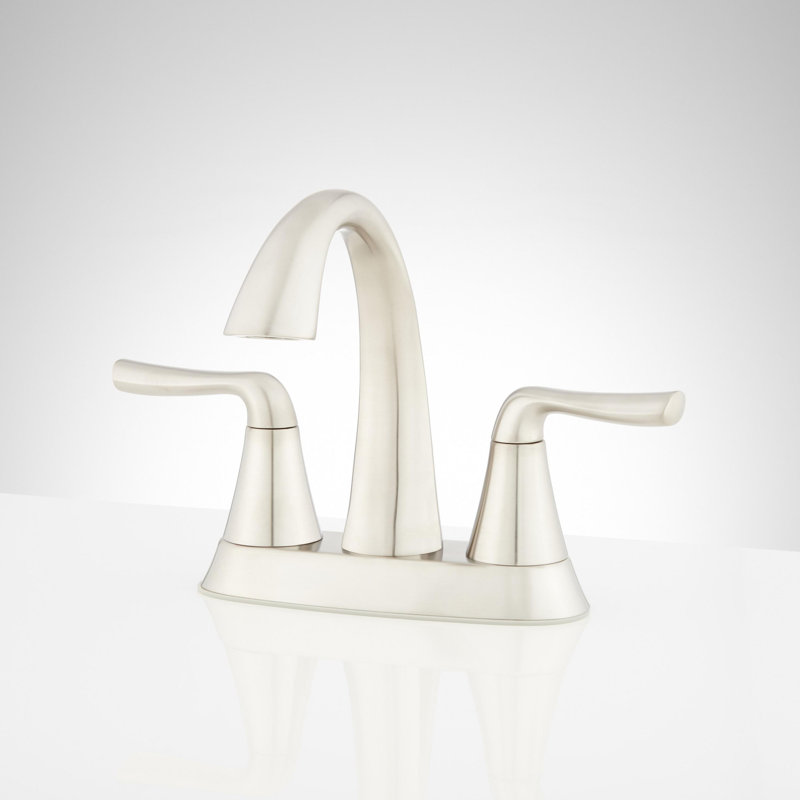 Provincetown 1.2 GPM Centerset Bathroom Faucet with Metal Lever Handles and Pop-Up Drain Assembly, Brushed Nickel