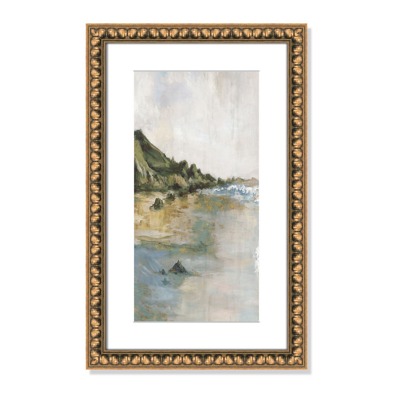 Impression «Tide’s Edge» par Casa Fine Arts, H 22 po x l 14 po x P 1,125 po, Reproduction encadrée avec passe-partout