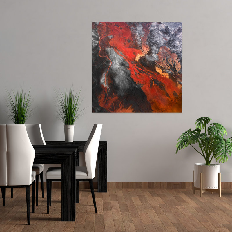 Art contemporain, art moderne abstrait, H 36 po x l 36 po