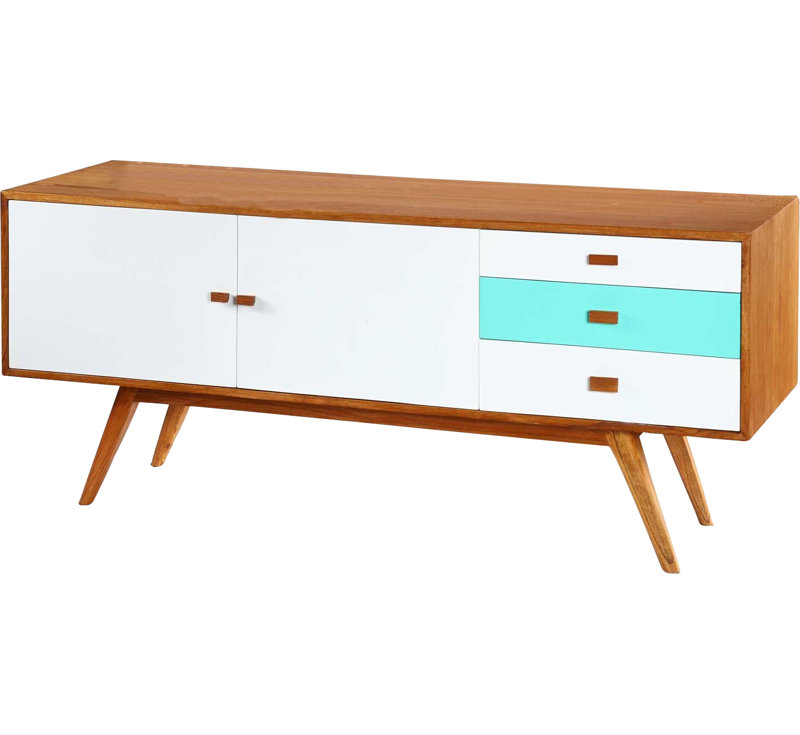 Phelan Sideboard, White and Blue