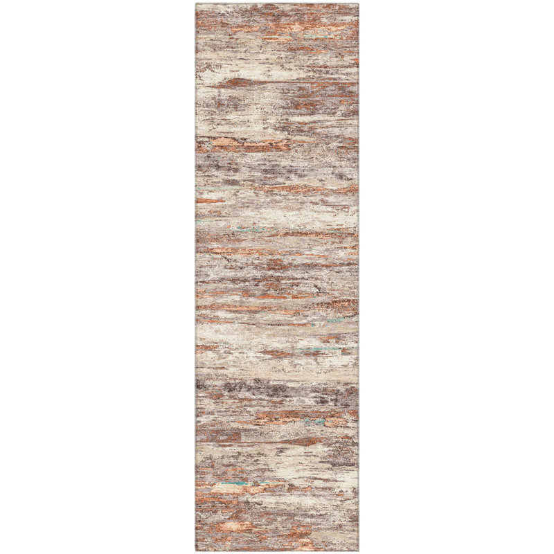 Premium Machine Washable Pirtle Abstract Rug, Runner 2'3" x 7'6"