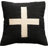 Wool Blend Pillow with Swiss Cross-1993292259