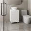 Tacna 18" Wide Free Standing One Door Vanity, With Vessel Porcelain Sink, Bathroom Storage, White-898471374