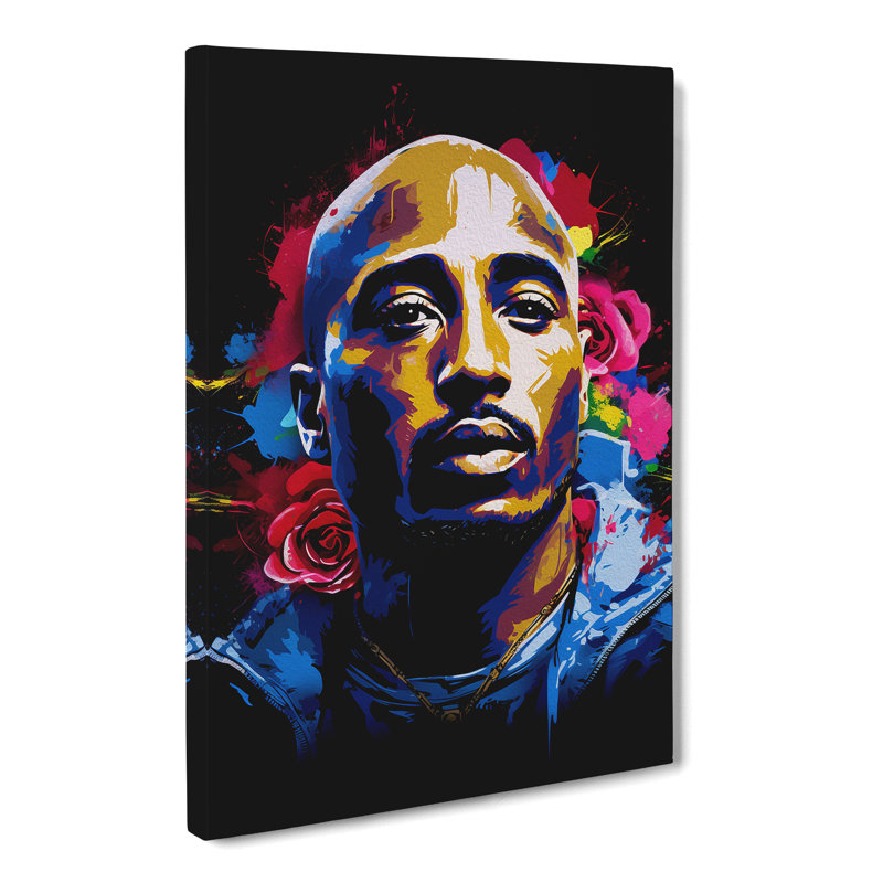 Tupac Shakur Pop - Wrapped Canvas, 76cm H x 50cm W x 3cm D