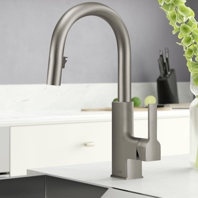 STo Pull-Down Single Handle Kitchen Faucet, Spot Resist Stainless