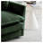 Modern Fabric Loveseat Sofa Couch For Living Room, Upholstered Large Size Deep Seat 2-Seat Sofa With 4 Pillows ,Green Chenille-1630028864