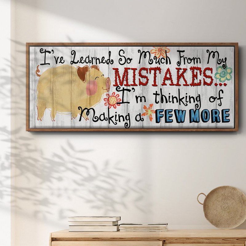 I've Learned - Framed Canvas, 20" H x 50" W