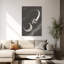 Lune vol rétro, paysage abstrait, art mural-129965663