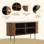 Armoire de rangement 55,1 "avec portes et tablettes Tambour, buffet Buffet-1169536744