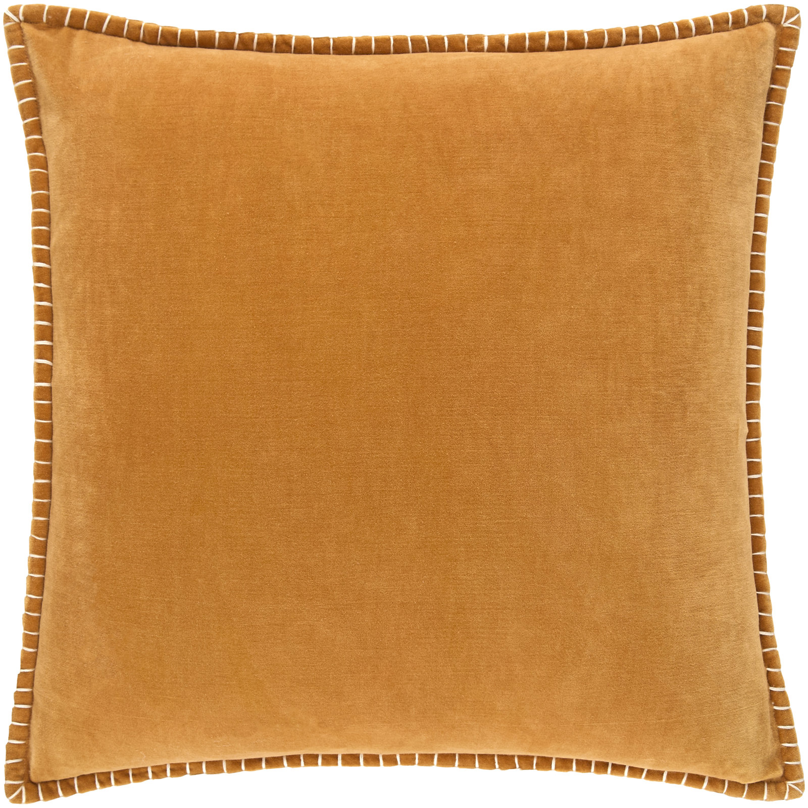 Montrose Cotton Pillow Cover, Yellow, Square 22", Pillow Cover Only - No Insert
