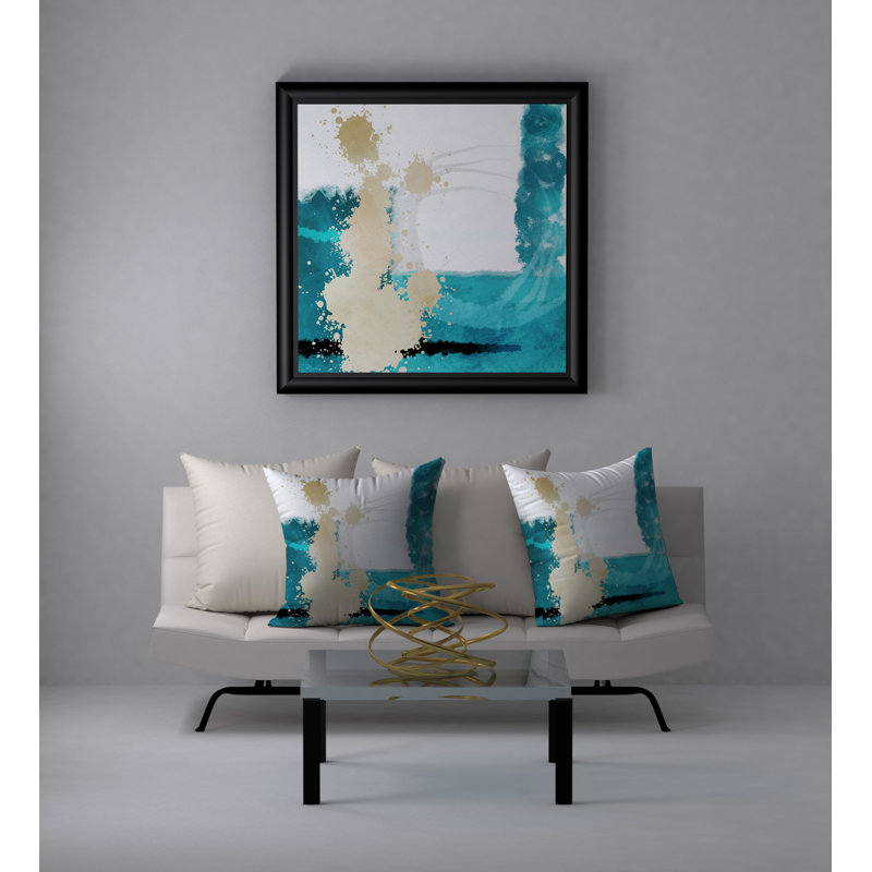 Coussin décoratif carré précieux, 24 po x 24 po
