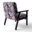 Chaise d'appoint florale Cobalt-6885430