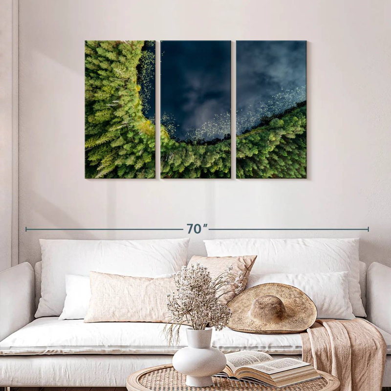 Nuuksio Lake And Trees, 28" H x 45" W